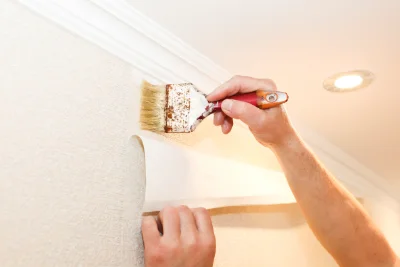 Pose de papier peint à Nuncq-Hautecôte — revêtements muraux et toiles de verre